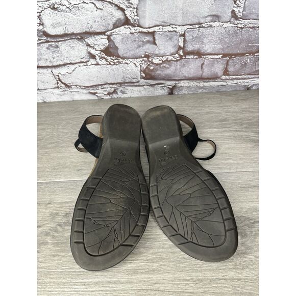 Dansko Rowan Black Leather Waxy MaryJane Closed Toe Sandal Women sz 38EU/7.5M US - Picture 14 of 16